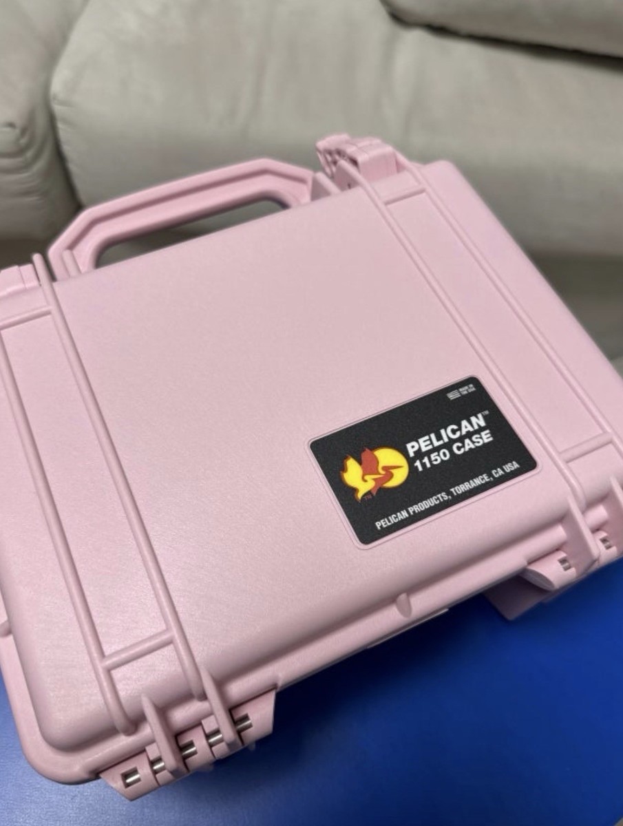 Pelican 1150 Waterproof Case IP67 Hard Protector Pink Edition Foam