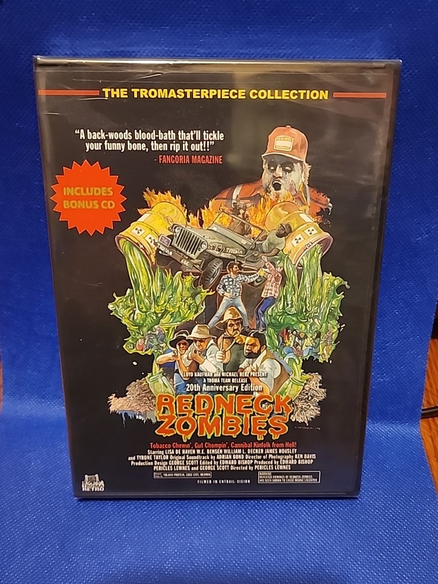 Redneck Zombies (DVD, 1987) Tromasterpiece Collection w/ CD