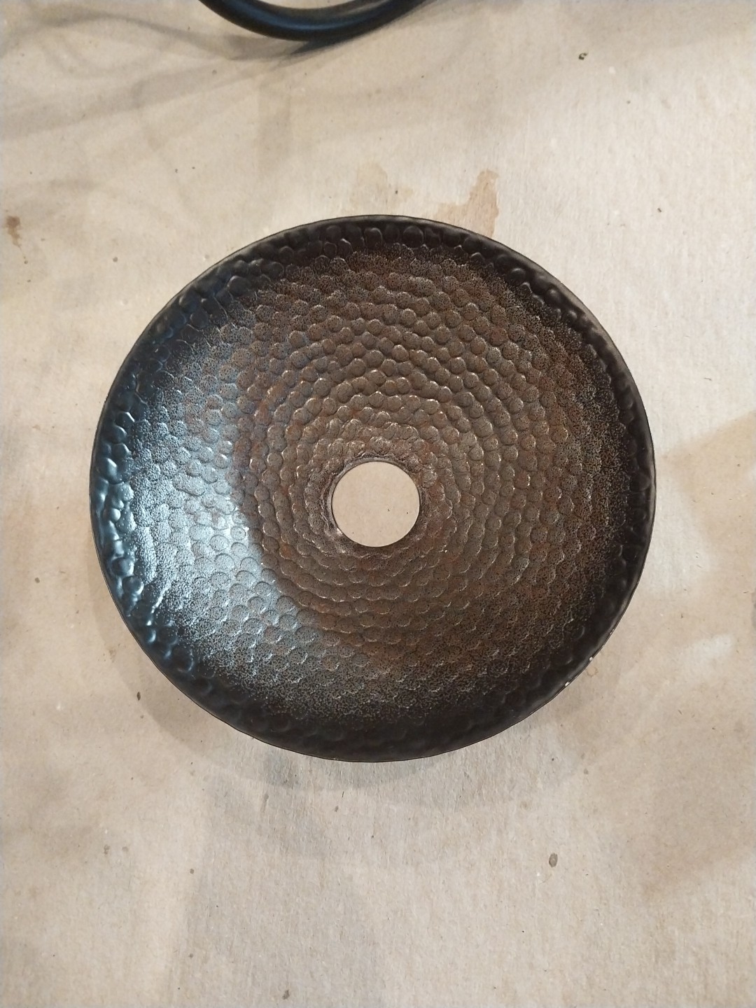 Vtg Restoration Hardware Gothic Metal 3 Arm Chandelier TESTED WORKING No Shades