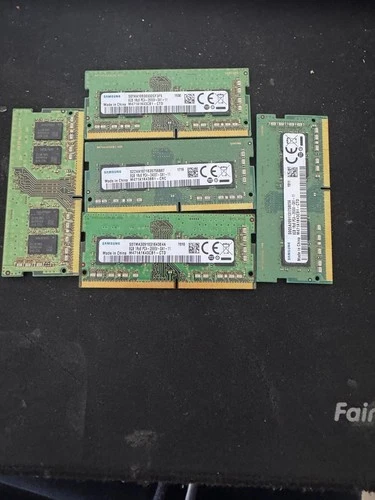 Lot de 5 barrettes mémoire RAM DDR4 – 8 Go – Samsung – Pour PC Portable – Occasi
