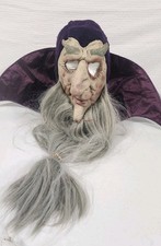 2004 Mario Chiodo Wizard with Beard Full Head Mask - Halloween Magic Vintage