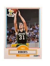 Excellent: Vintage 1990-91 FLEER Fred Roberts Milwaukee Bucks Trading Card