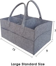 Baby Diaper Caddy for Boy or Girl Organizer Diaper and Baby Wipes Storage Bag