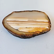 Thick Agate Geode Slab Slice Brazil Crystal Polished 12oz Brazilian 5"x3 1/4"