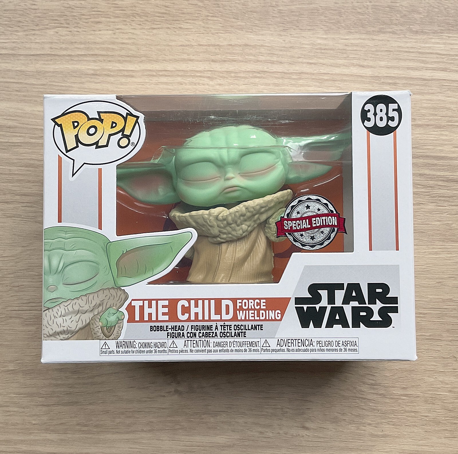 En Oferta Funko Pop Star Wars The Child Force Empuñando #385 + Protector Gratis