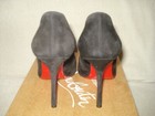 100% AUTHENTIC NEW WOMEN LOUBOUTIN DOLLY 100 BLACK SUEDE PUMPS EU 37/US 7 — photo 6