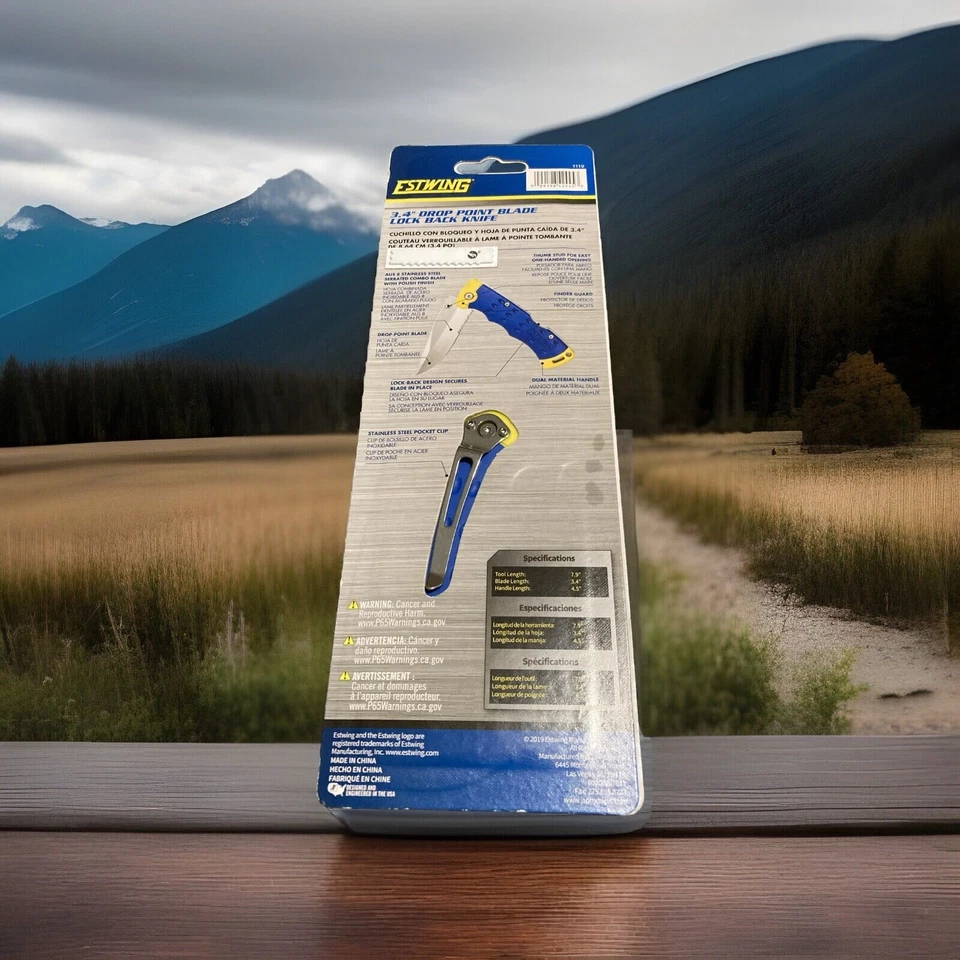"Navaja de bolsillo Estwing hoja plegable nuevo modelo EHK04 3,4"" hoja de punto de caída 2019" Foto 2 de 3