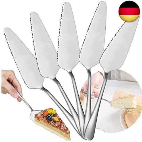 5 StüCk Kuchenheber, Tortenheber Aus Edelstahl, Edelstahl Poliert Tortenheber, T-image