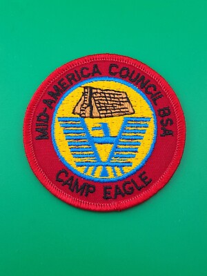 Mid-America Council BSA Camp Eagle Patch Scouts America 3'' NEW