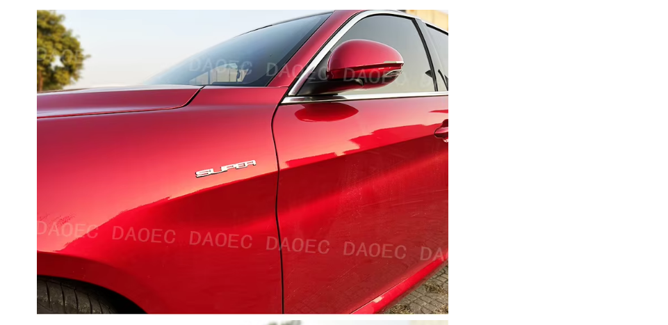 2PCS SUPER Car Body Decoration Sticker for Alfa Romeo Giulia Stelvio SILVER