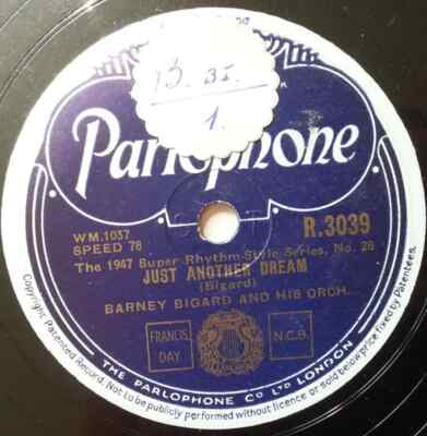 SCHELLACK Barney Bigard And His Orchestra Barney Goin Easy / Just Another Dream
