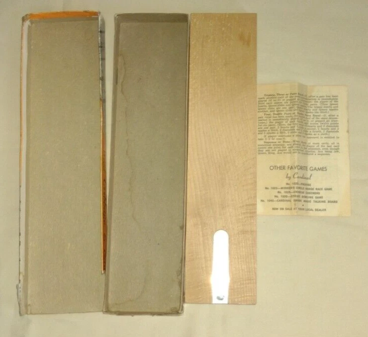 Винтажная деревянная доска для кроватки на 2 игрока 1950-е Cardinal's - Изображение 2 из 4