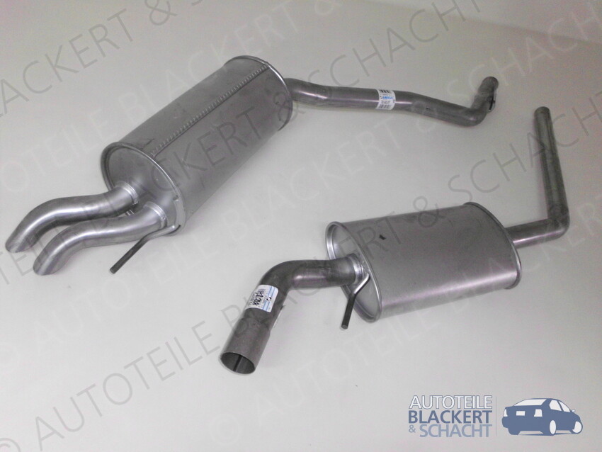 FERROZ Auspuff Set Für VW Transporter T5 - Endtopf & Mitteltopf 1.9 TDI