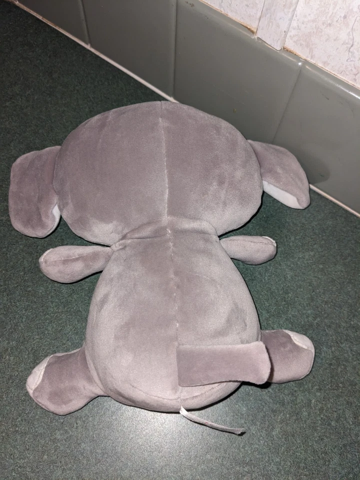 Baby Ganz Elephant Plush Jungle Cuddles Stuffed Animal Soft Gray 8" - Image 4 of 4