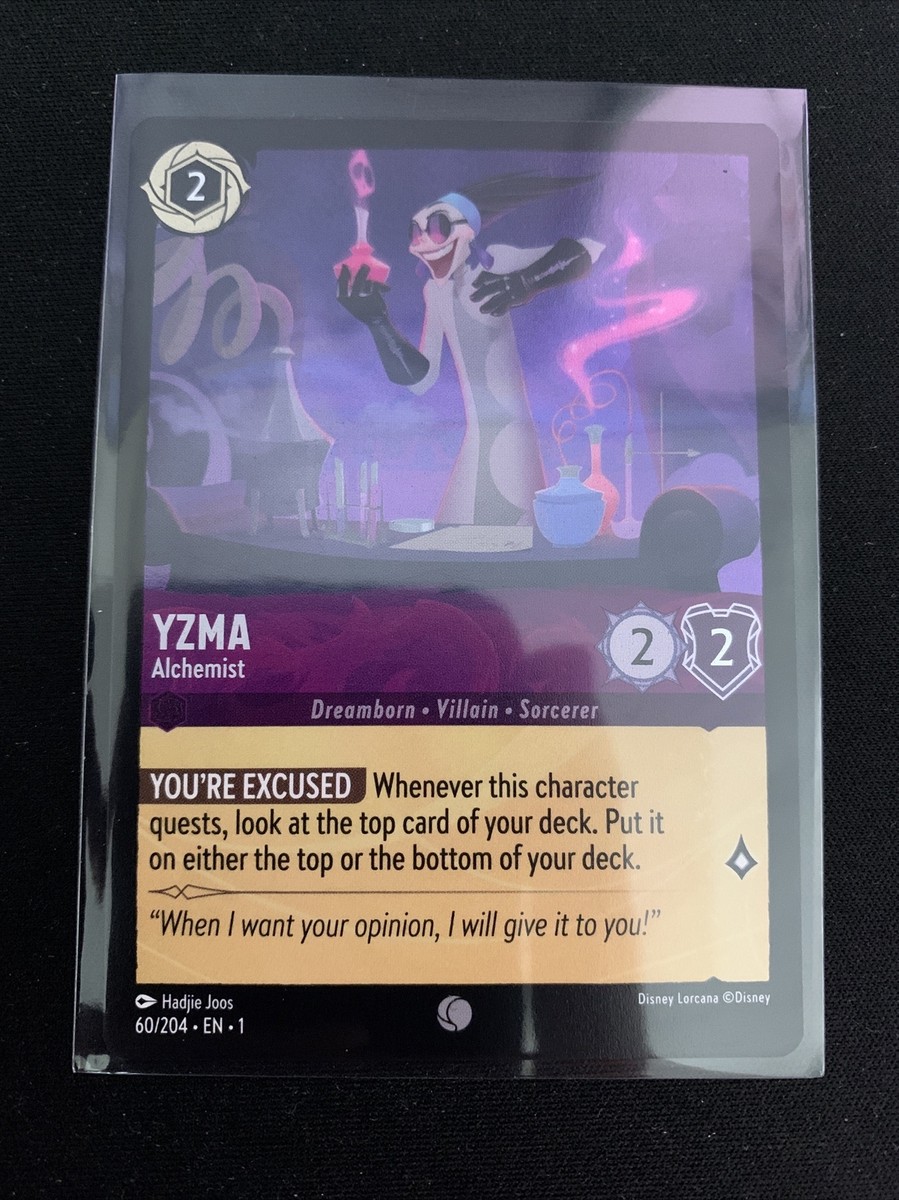 Disney Lorcana TCG - Yzma Alchemist Common 60/204 HOLO Foil NM/MINT Disney Lorcana TCG - Yzma Alchemist Common 60/204 HOLO Foil NM/MINT