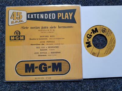 Howard Keel/ Jane Powell/ Bill Lee - Seven brides for 7 brothers 7'' EP SPAIN