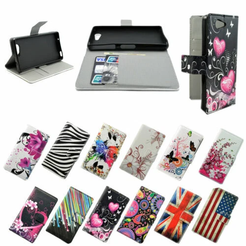 Mobile Phone Wallet Cases for Sony Xperia M4 Aqua