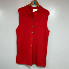 Clifford & Wills Women’s Cardigan Sweater Vest sz L 100% Wool #F45