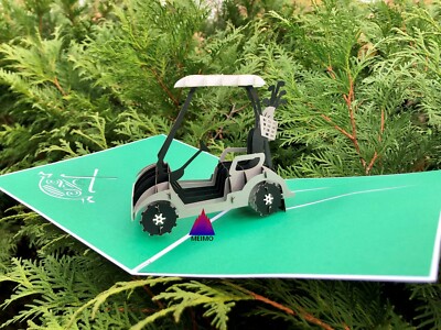 3D Pop Up Greeting Card Golf Birthday Dad Father s Day Thank You Office Boss
