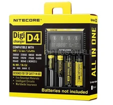 Nitecore D4 Digicharger Universal Charger RCR123A 17650 14500 AA AAA i2 i4