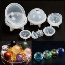 5Pcs Silicone Ball Mould Sphere Mold Balls Epoxy Resin Casting DIY Making Craft
