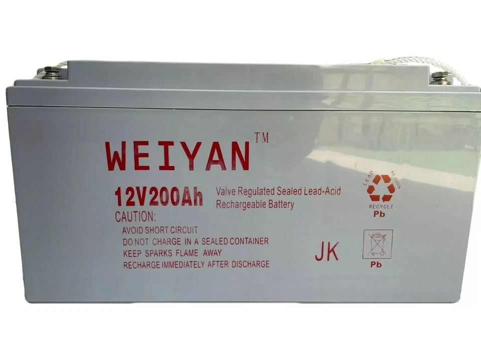 BATTERIA agm 200 AH PER KIT FOTOVOLTAICO PANNELLO SOLARE NAUTICA CAMPER