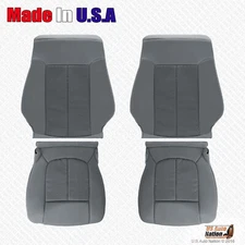 2011 TO 2016 Ford F250 F350 F450 F550 XLT Driver Passenger Cloth Seat Cover Gray