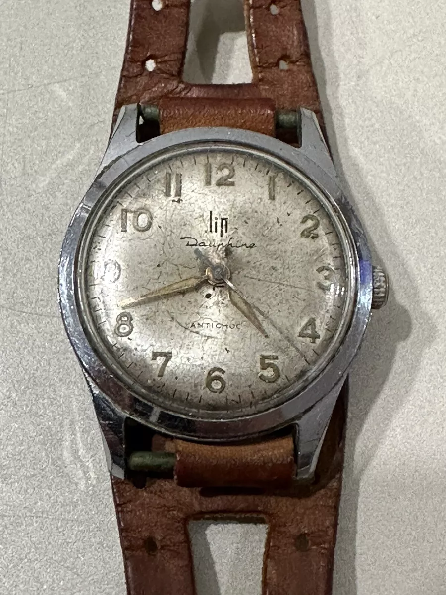 ANCIENNE MONTRE LIP DAUPHINE MECANIQUE MONTRE BRACELET HOMME UHR