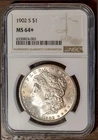 Key Date 1902-S $1 Silver Morgan Dollar MS 64+ NGC # 6330824-001 + Bonus