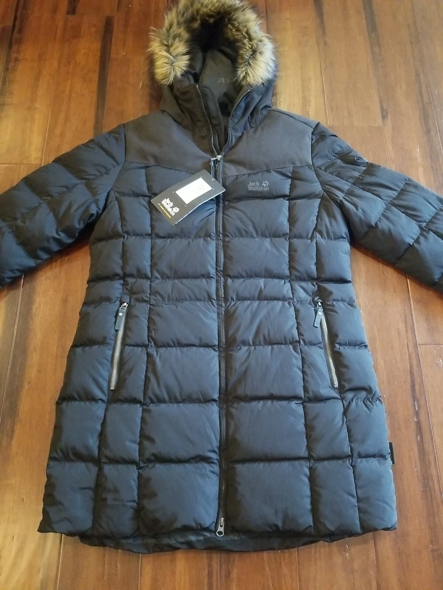Jack Wolfskin Women's Baffin Island Hooded Puffer Coat BLACK Size Large  *NWT* | eBay
