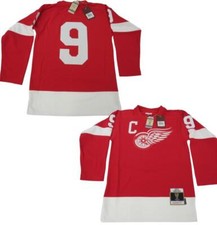 New 1960-61 Gordie Howe #9 Detroit Red Wings Mens S Mitchell & Ness Jersey $200
