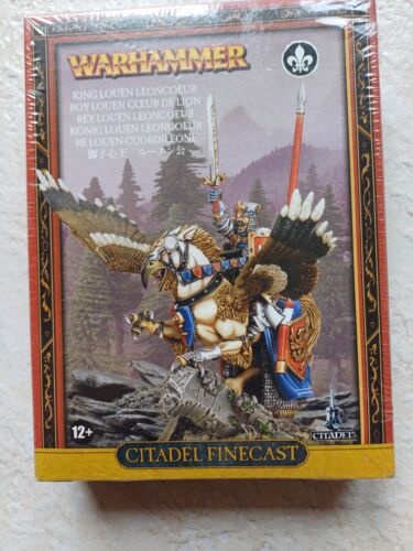 Warhammer New Sealed Oop Louen Leoncoeur King Of Bretonnia Finecast