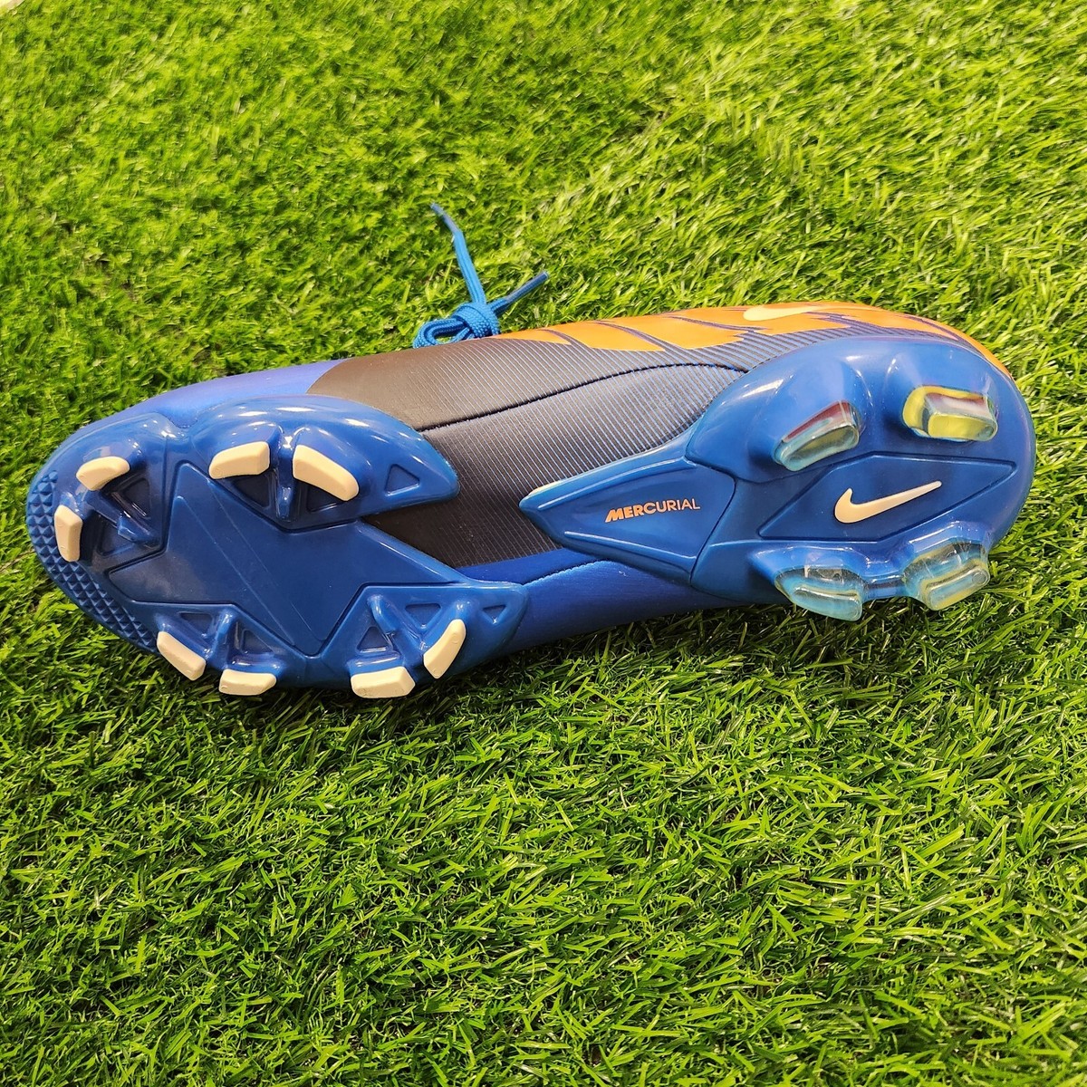 Nike Mercurial サッカーシューズ 青/オレンジ NIKE ナイキ ヴェイパー 14 エリート FG(ブルー×オレンジ