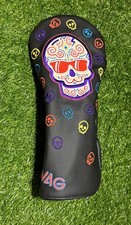 SWAG Golf Sugar Skull Black  Purple N F T Driver Headcover 1/66 GAMED ONCE