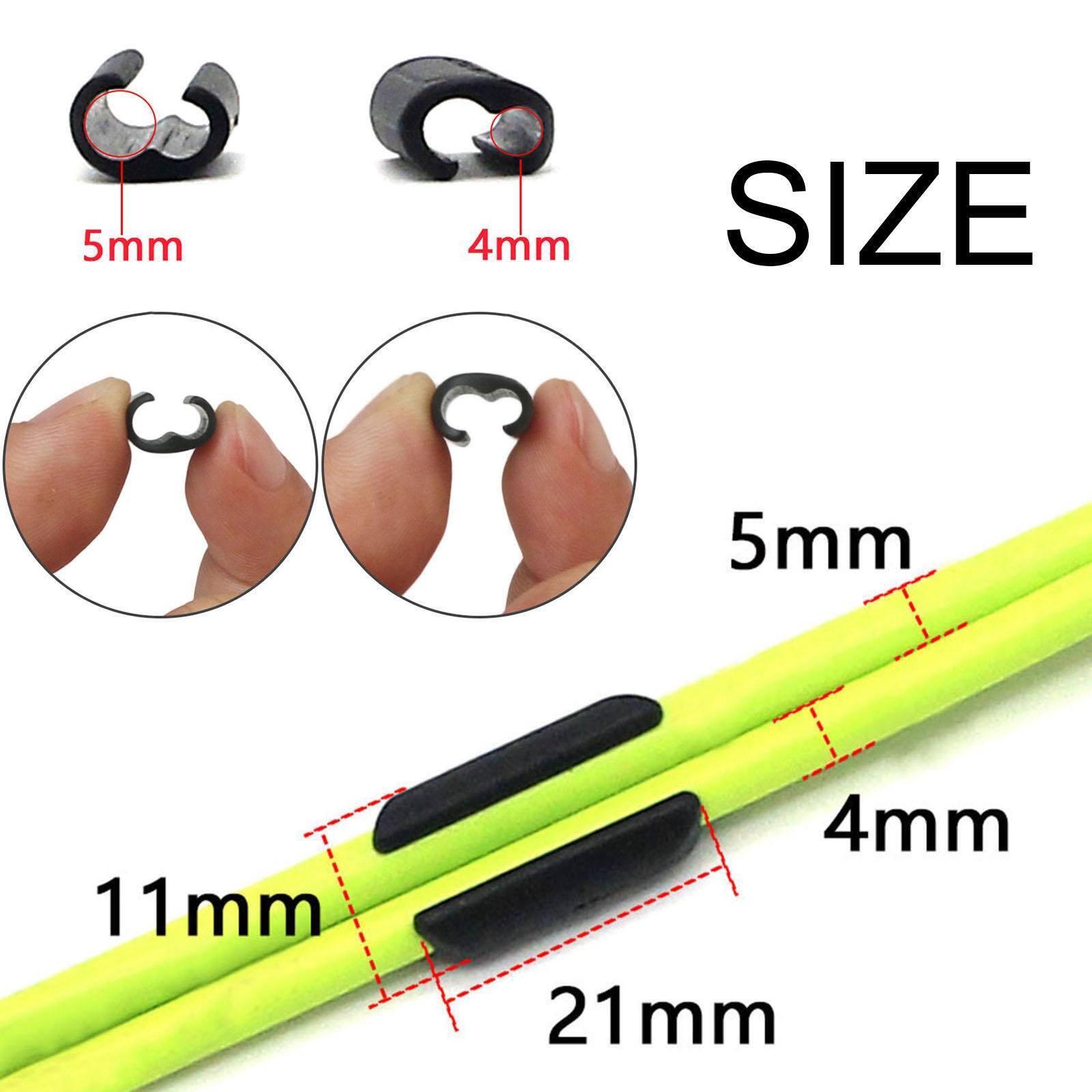 1/2/3 10 Pieces Bike Cable Clips Frame Buckle Cable Fixed Clips for