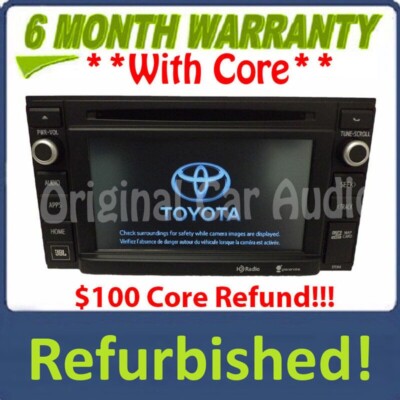 Refurbis 14 15 Toyota Tacoma OEM Entune Navigation GPS JBL AM FM Radio CD Player