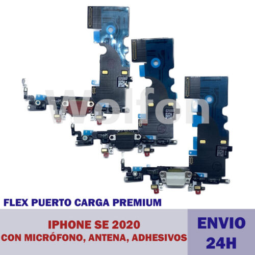 FLEX CARGA IPHONE SE 2020 puerto carga CALIDAD ORIGINAL conector Micrófono 24h - Imagen 1 de 1
