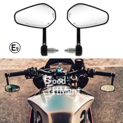 GOODFITMENT 2PCS Motorrad Spiegel Lenkerendenspiegel E-geprüft Für Aprilia Tuono 1100 660