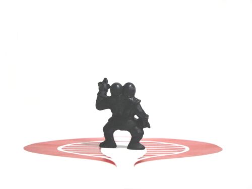 Mini estatuilla Ninja Mites NEGRA 2" Panosh Place PVC #4 - Imagen 2 de 2