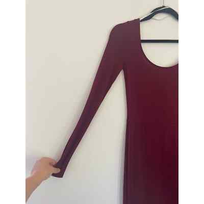 Forever 21 Size S dark red maroon bodycon dress long sleeve | eBay Forever 21 Size S dark red maroon bodycon dress long sleeve | eBay