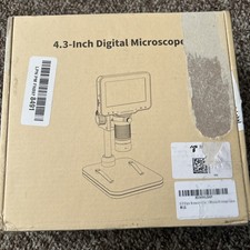 LCD Digital Microscope,4.3 Inch 1080P 10 Megapixels,10MP Camera Video Recorder w
