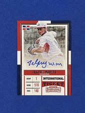 2017 panini Contenders Draft Pick #6 Jelfry Marte International auto Autograph J