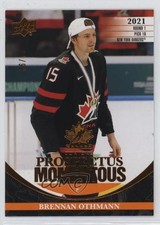2023 Upper Deck Team Canada Juniors Electric Orange 36/75 Brennan Othmann h6w