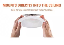 NEW 6 pack of 6” recessed downlights withIntegrated LED