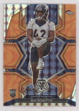 2022 Panini Mosaic Rookies Reactive Orange Mosaic Prizm Nik Bonitto #396 0ma6