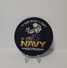 "I Yam what I Yam" U.S. Navy and Proud Popeye 3" Iron or Sew on Patch