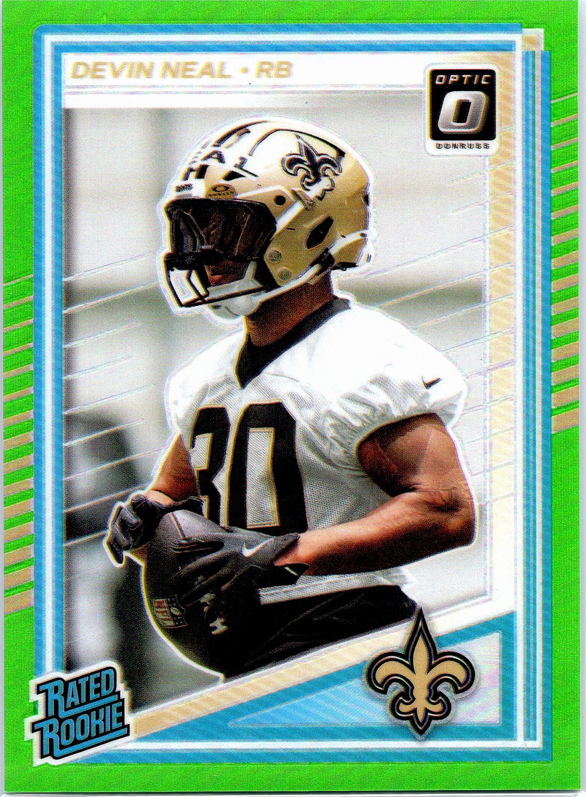 2025 Donruss Optic #282 Devin Neal Neon Green #/169