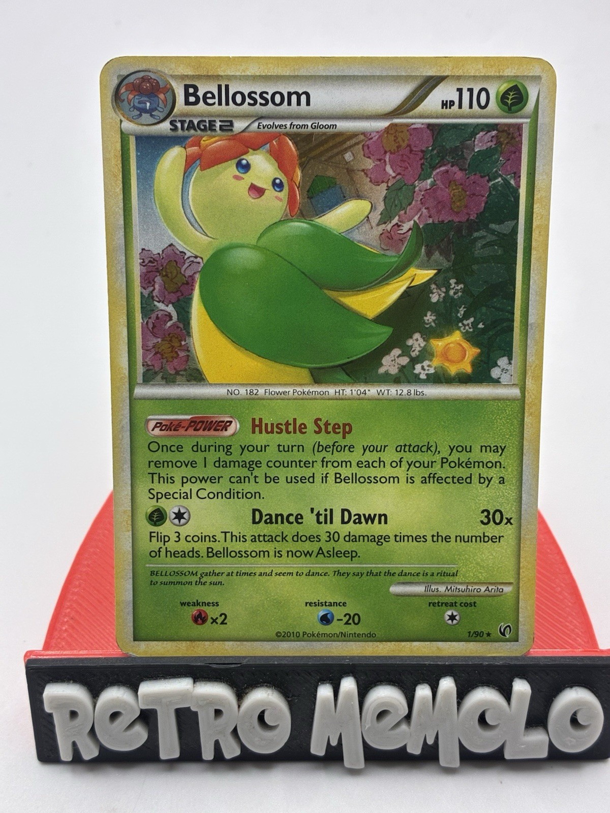 Bellossom 1/90 2010 HGSS Undaunted Set Pokemon Card Holo Rare