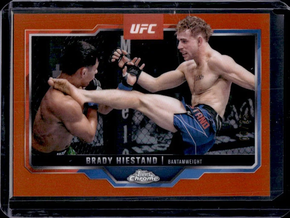 2025 Topps UFC Chrome Brady Hiestand Orange Refractor #/25