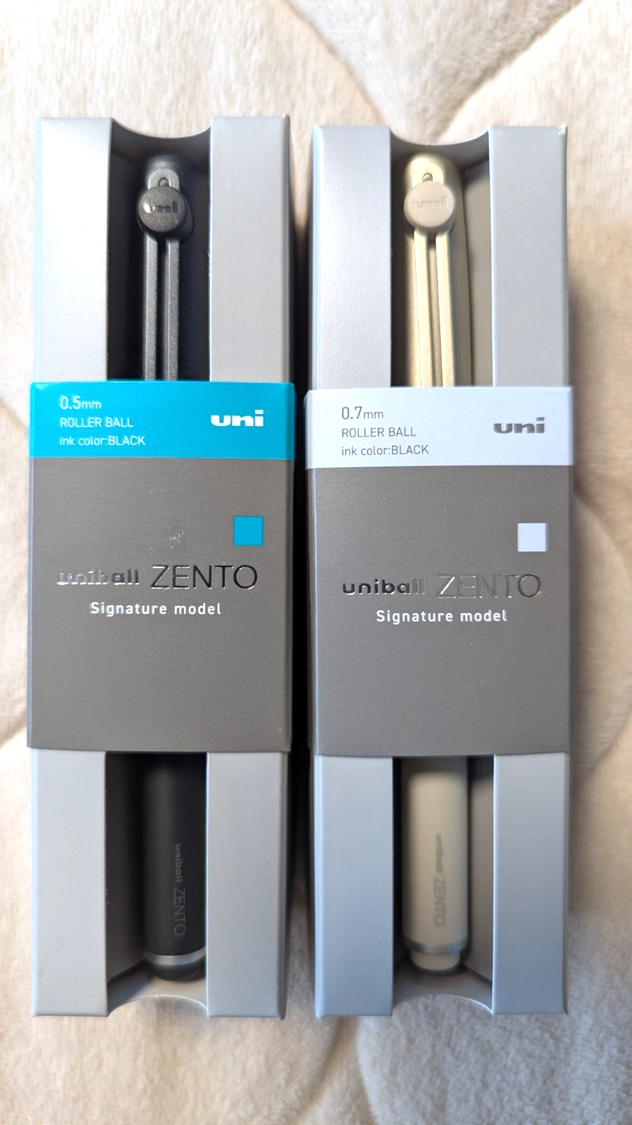 Mitsubishi Pencil uniball ZENTO signature model Gold & Black Set JAPAN